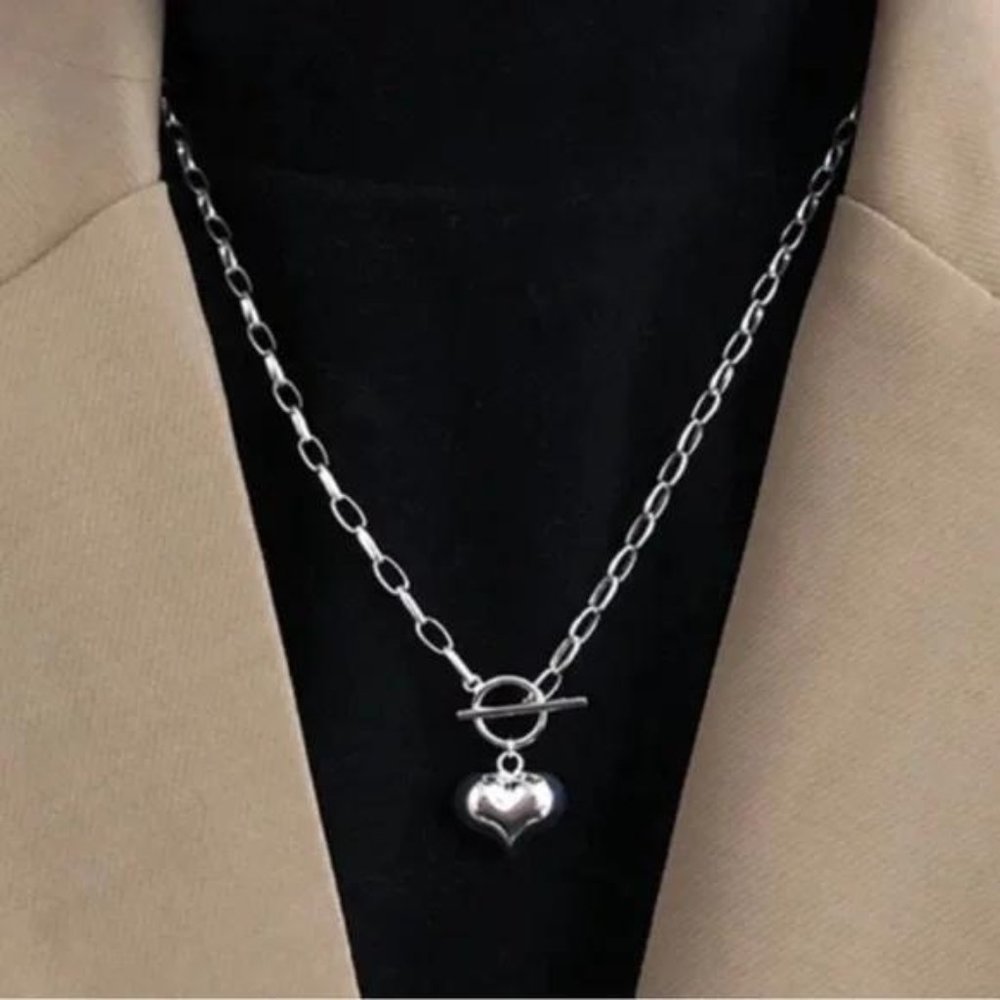 NEW ‘18’ LOVE HEARTH 925 STERLING SILVER NECKLACE, NICE NECKLACE, CUTE NECKLACE